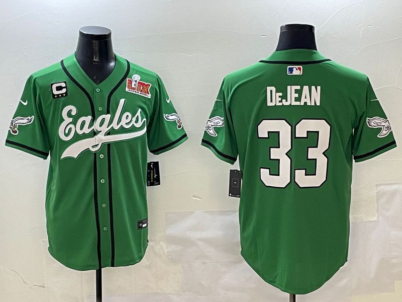 Men Philadelphia Eagles #33 Dejean Green three generations Jointly Name 2025 Nike Limited NFL Jersey style 14->philadelphia eagles->NFL Jersey